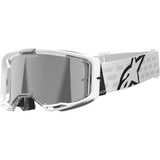 ALPINESTARS Goggles Vision 8 Goggles - Corp - White - Silver Mirror  5101625-2055