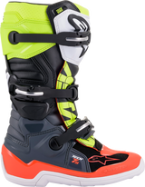 Botas ALPINESTARS Youth Tech 7S - Negro/Gris/Rojo/Blanco/Amarillo - Talla 2 de EE. UU. 2015017-9058-2