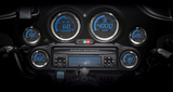 Kit de manómetros KOSO NORTH AMERICA HD-02 de 6 piezas - Plateado BA050905