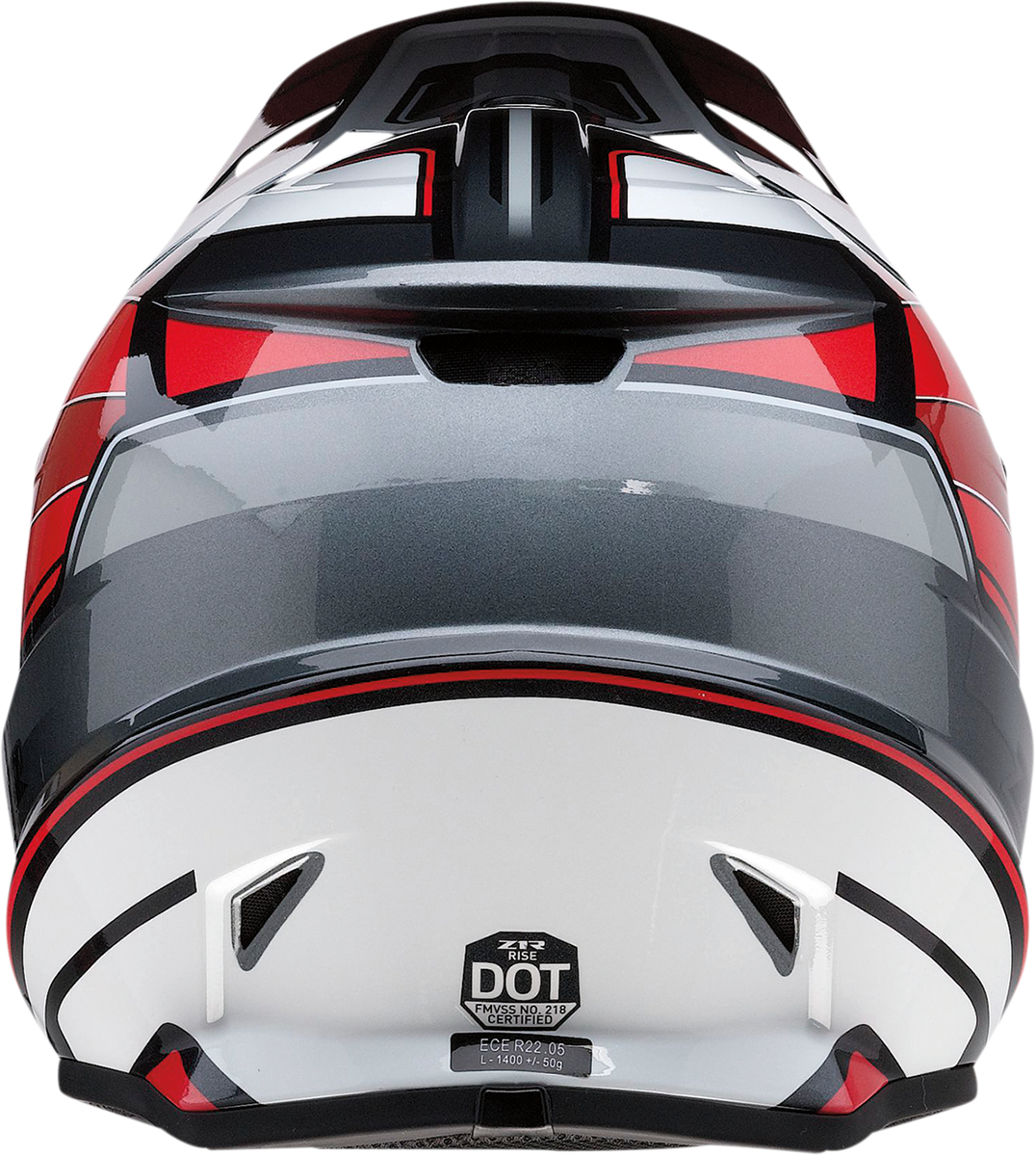Casco de moto Z1R Rise - MC - Rojo/Gris - Mediano 0110-7210 