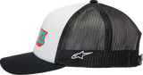 Gorra de camionero ALPINESTARS Delivery - Blanco/Negro - Talla única 1213810102010OS