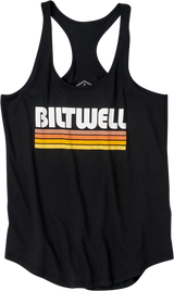 Camiseta de tirantes de surf BILTWELL para mujer - Negra - Talla grande 8142-045-004 