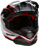 6D ATR-2 Motorcycle Helmet - Phase - White/Red - XL 12-2838