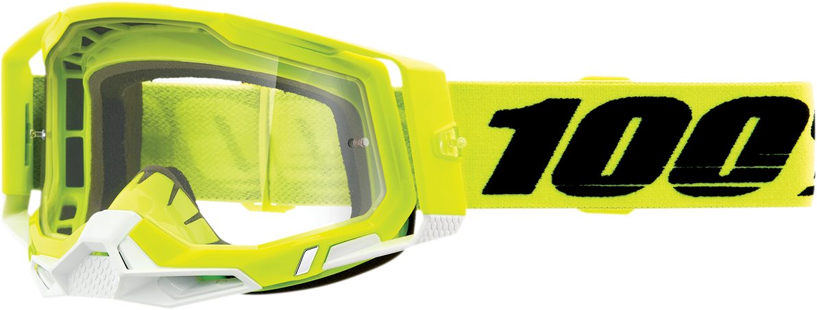 Gafas 100% Racecraft 2 - Amarillo Fluo - Transparente 50009-00004