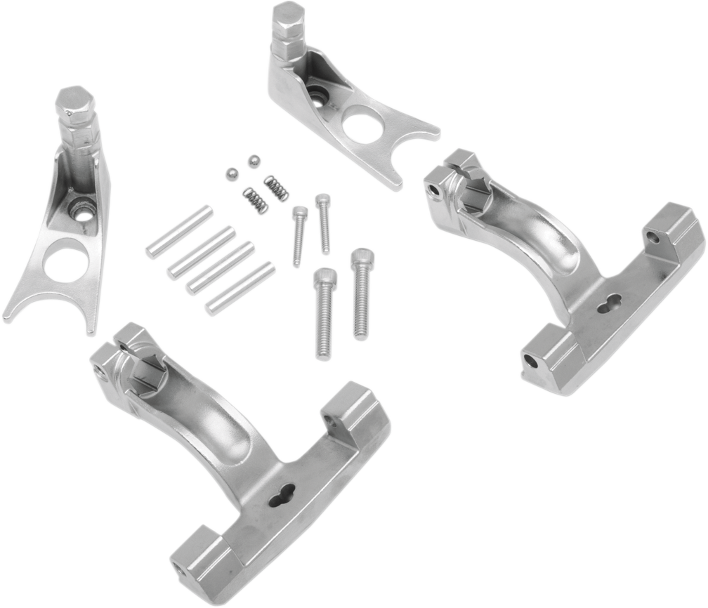 Soporte para plataforma de pasajero DRAG SPECIALTIES - Cromado - FLST P17-0411C 