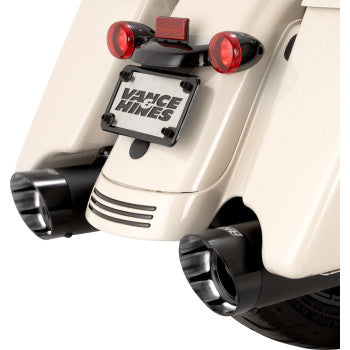 Silenciadores deslizantes VANCE &amp; HINES Razorback 450 - Negro - M8 Bagger 47960 1801-1843