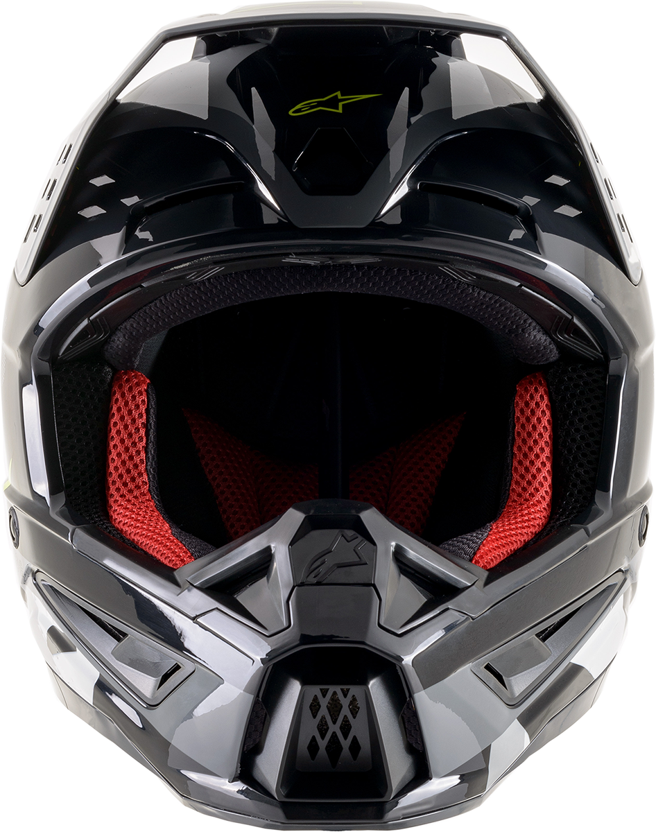 Casco de motocicleta ALPINESTARS SM5 - Rover - Gris/Amarillo - Mediano 8303921-1592-MD