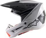 Casco de motocicleta ALPINESTARS SM5 - Rayón - Gris/Negro/Plateado - Mediano 8304121-928-MD