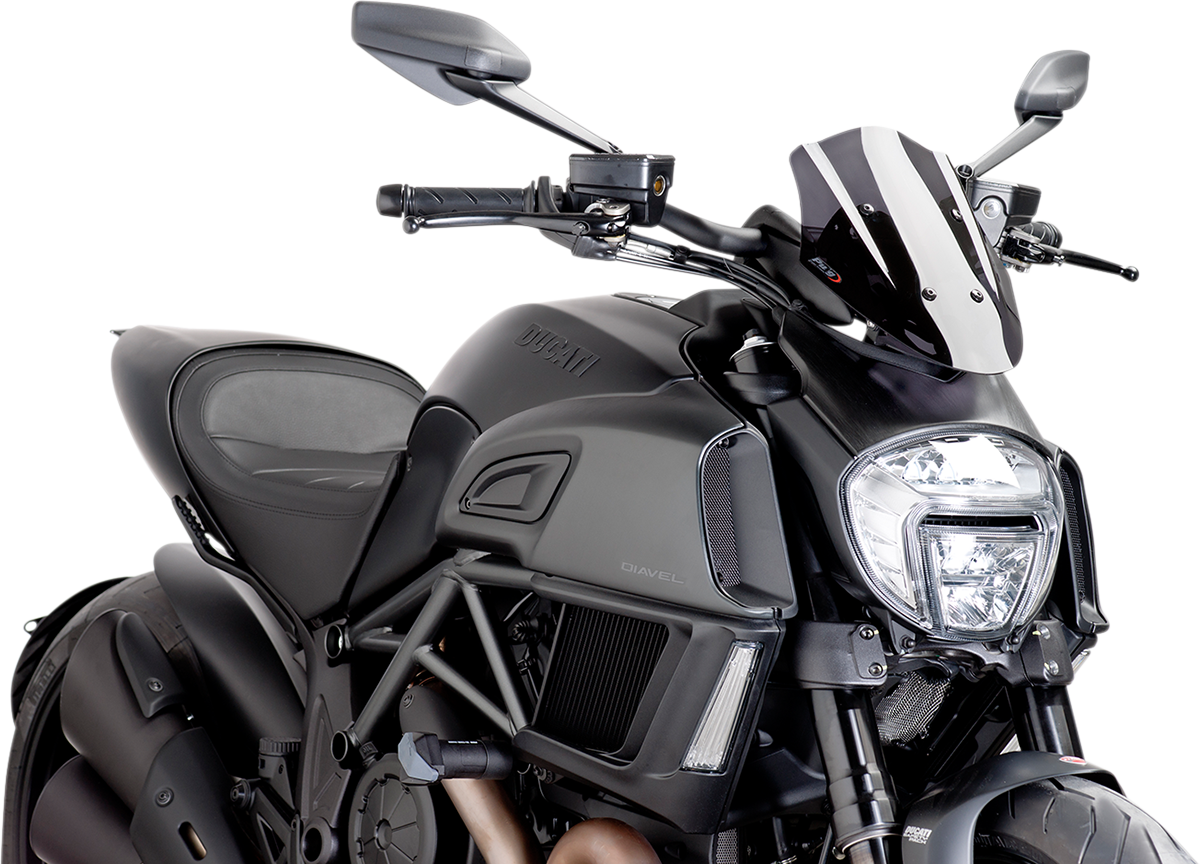 Cúpula PUIG HI-TECH PARTS Nueva Generación - Ahumado Oscuro - Diavel 7592F 