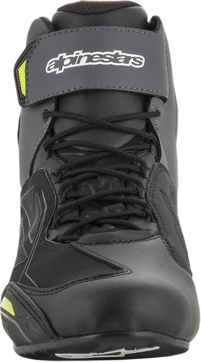 Zapatillas ALPINESTARS Faster-3 Drystar® - Negro/Gris/Amarillo - Talla 9.5 (EE. UU.) 2540719175-9.5
