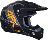 Casco de moto AFX FX-17 - Aced - Negro mate/Naranja - 2XL 0110-6508