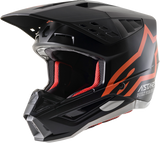 Casco de moto ALPINESTARS SM5 - Compass - Negro mate/Naranja fluorescente - 2XL 8303321-1149-2X