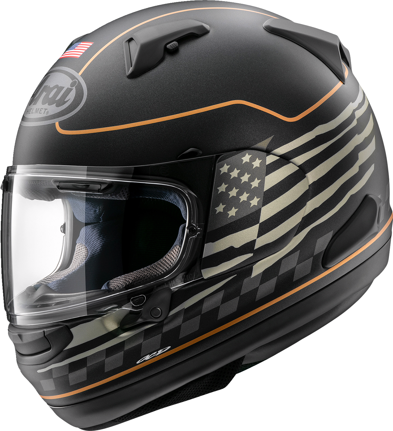 arai helmet importers ARAI Signet-X Motorcycle Helmet - US Flag - Black Frost