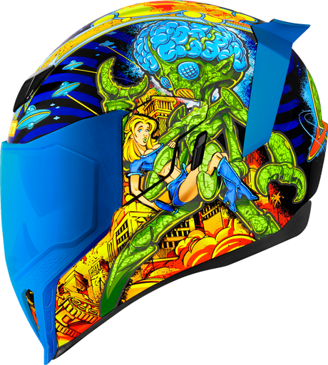 ICON Airflite™ Motorcycle Helmet - Bugoid Blitz - Blue - Large 0101-15549