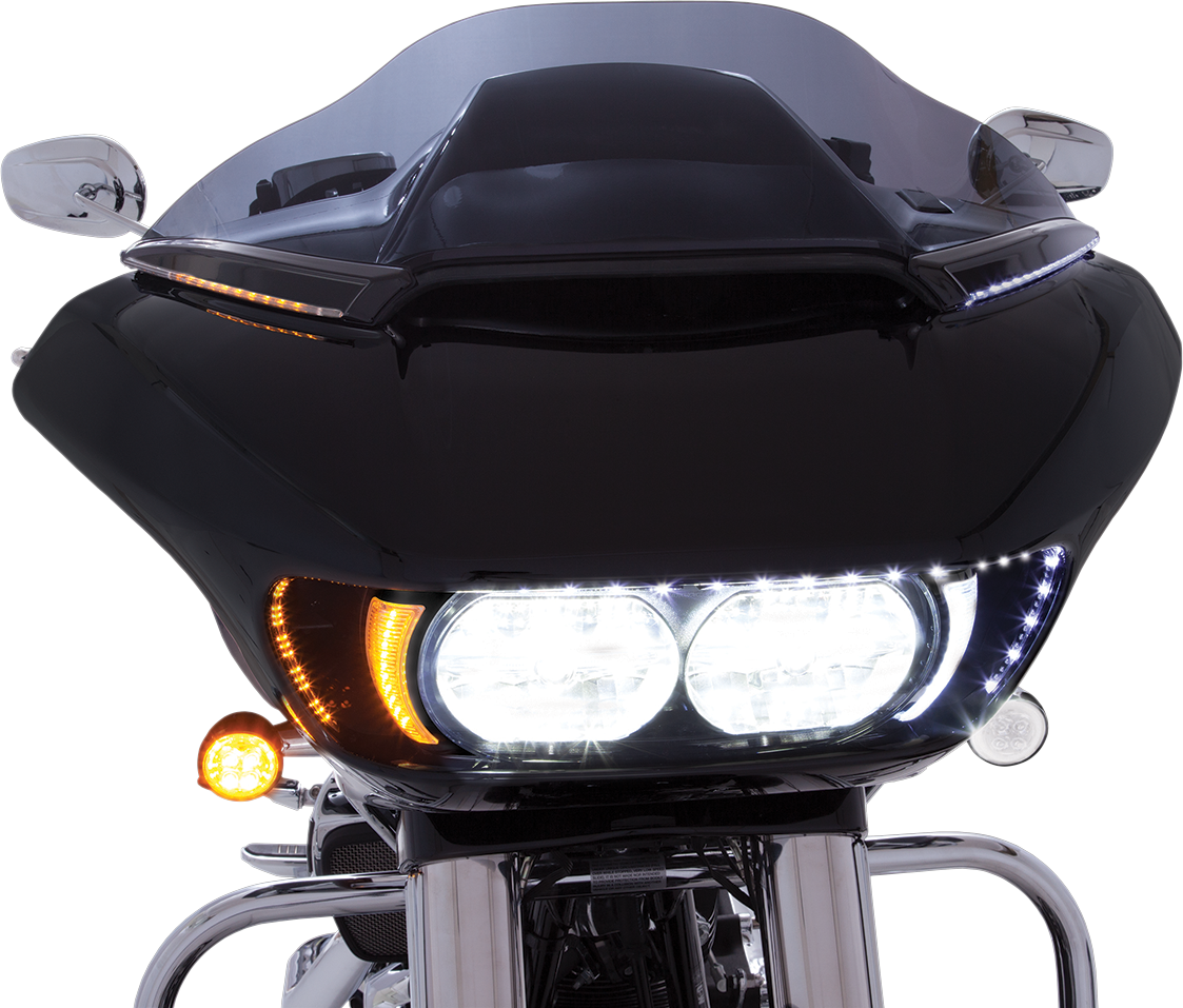 Moldura de parabrisas LED CIRO - 15-20 FLTR - Negro 11051 