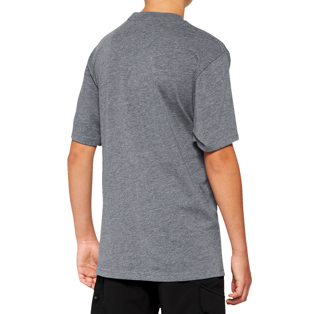 Camiseta juvenil Icon 100% - Gris jaspeado - Talla mediana 20001-00009
