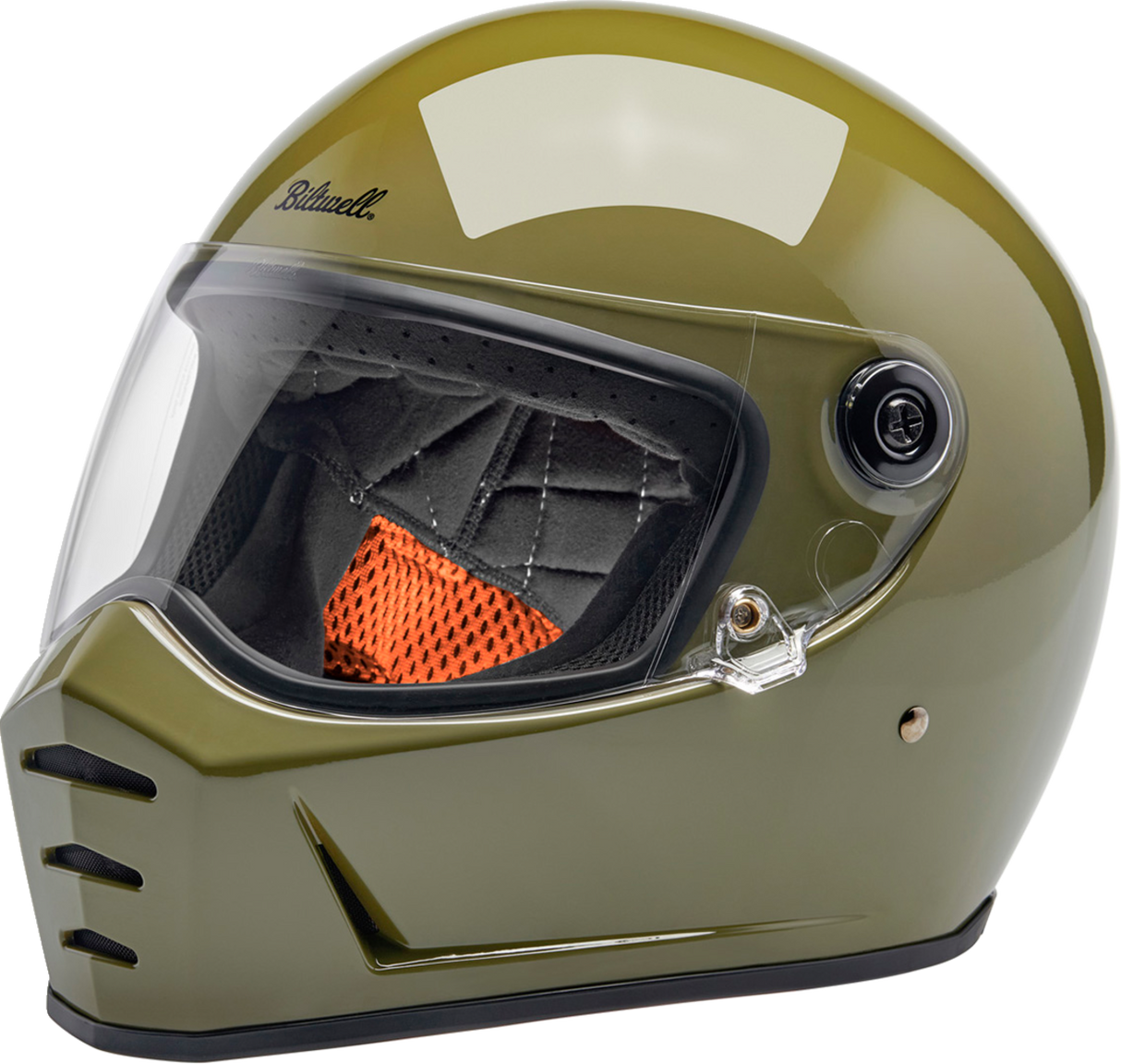 Casco BILTWELL Lane Splitter - Verde oliva brillante - Pequeño 1004-154-502 