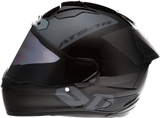 Casco de motocicleta 6D ATS-1R - Wyman - Negro/Gris - Talla 2XL 30-0709 