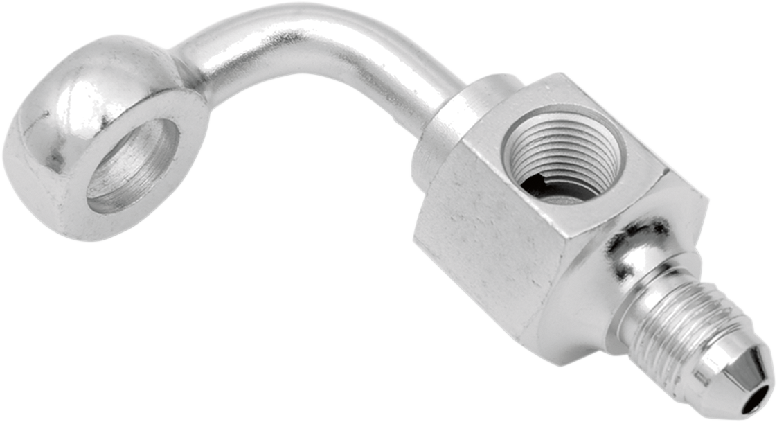 DRAG SPECIALTIES Accesorio Banjo - 3/8" x AN3 - 90° - Corto 304 