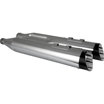 VANCE & HINES Razorback 450 Slip-On Mufflers - Chrome - M8 Bagger