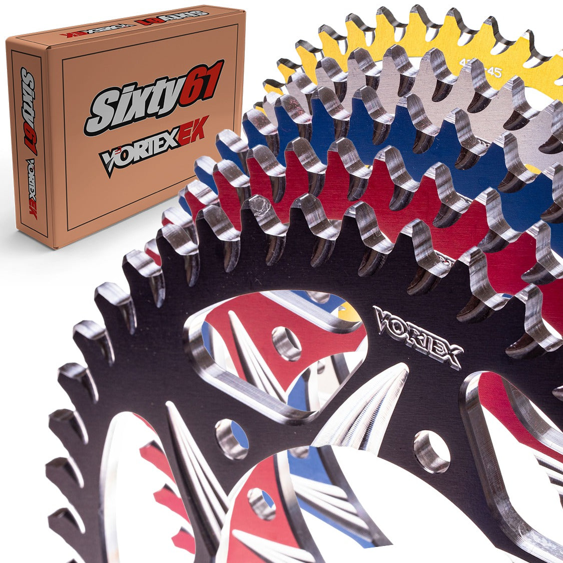 Yamaha TTR125 Rear Sprocket 2002-2003, 2005-2025 Vortex 428 42-56 Teeth Aluminum