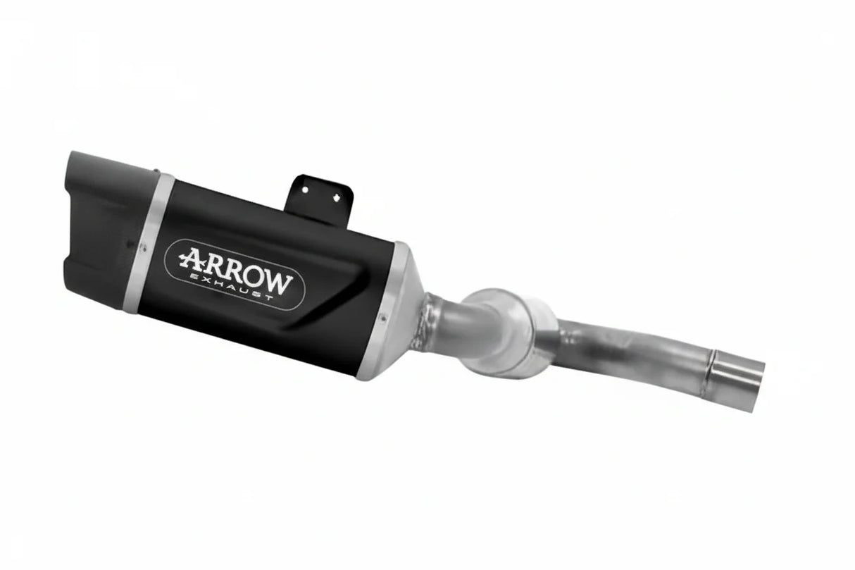 BMW F900R E5+ 2025 INDY RACE EVO ALUMINIUM DARK EXHAUST - 77502AKN