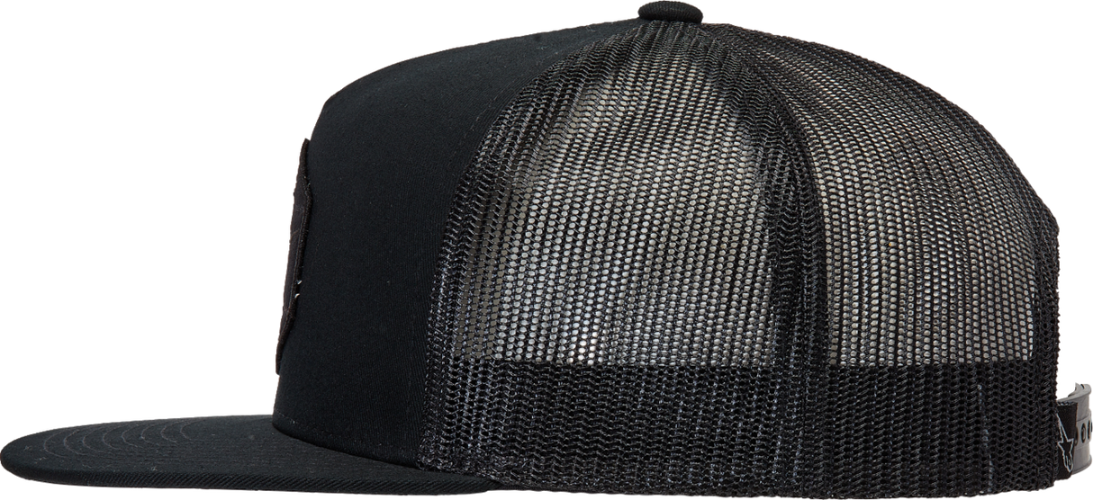 Gorra de camionero Bolt de ALPINESTARS - Negra/Negra - Talla única 1213810141010OS