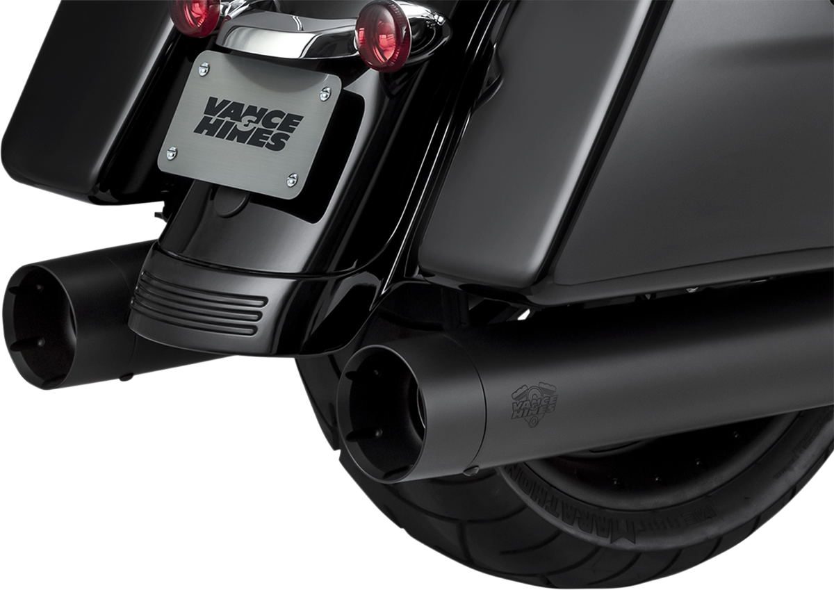 Silenciador VANCE &amp; HINES de 4,5" - Negro/Negro - Titan 46650 