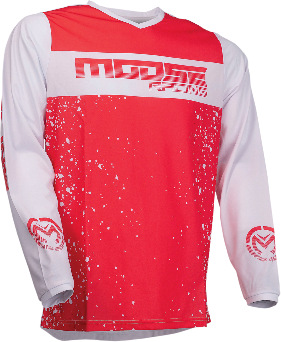 Camiseta de clasificación de MOOSE RACING - Rojo/Blanco - 3XL 2910-6650 