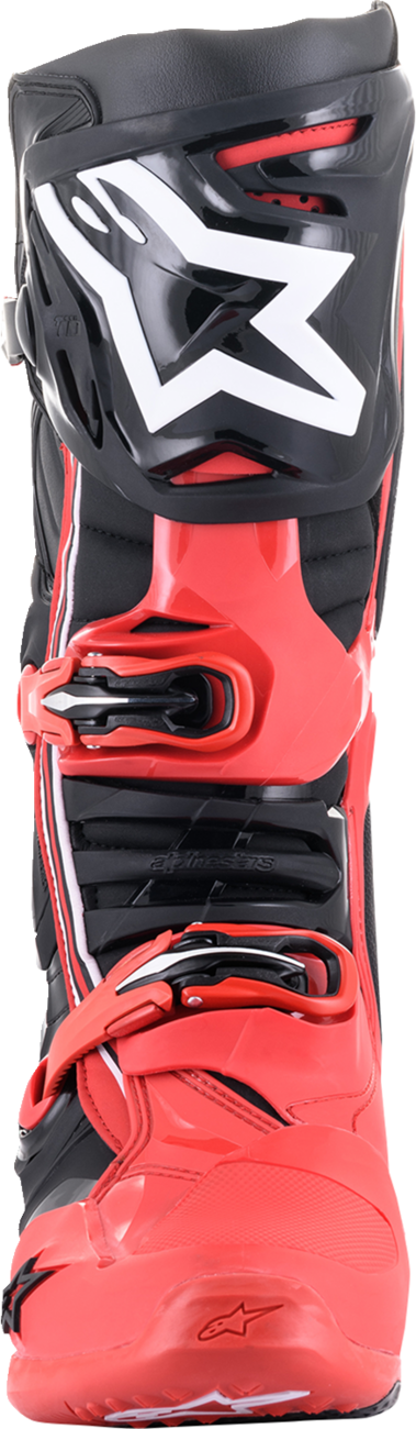 Botas ALPINESTARS Tech 10 Acumen - Negro/Rojo - Talla 12 (EE. UU.) 2010020-312-12