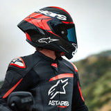 Casco de moto ALPINESTARS Supertech R10 - Element - Carbono/Rojo/Blanco - Pequeño 8200324-1363-S