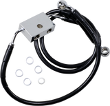 Línea de freno DRAG SPECIALTIES - Delantera - +8" - Negra - XL 614745-8BLK 