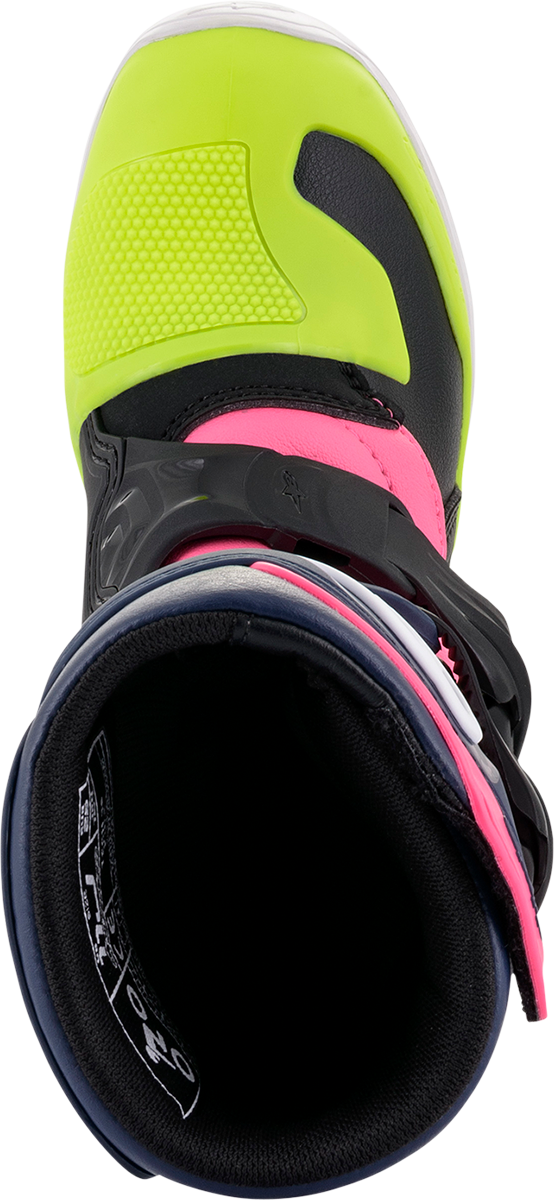 Botas ALPINESTARS Tech 3S - Negro/Azul/Rosa - Talla 1 de EE. UU. 2014518-1176-1