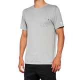 Camiseta deportiva 100% Mission - Gris - Talla mediana 20014-00006
