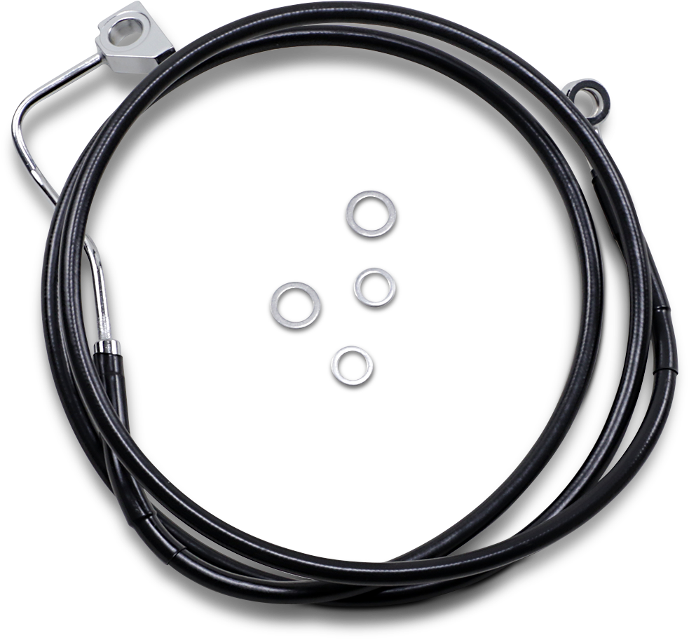 Línea de freno DRAG SPECIALTIES - Delantera - Negra - +2" con ABS 614220-2BLK