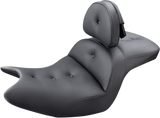 Asiento SADDLEMEN - Sofá de carretera - Con respaldo - Pillow Top - Negro H18-07-181BR 