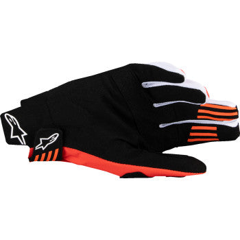 Guantes MX ALPINESTARS Techstar - Negro/Naranja intenso - 2XL 3560125-1041-2XL 