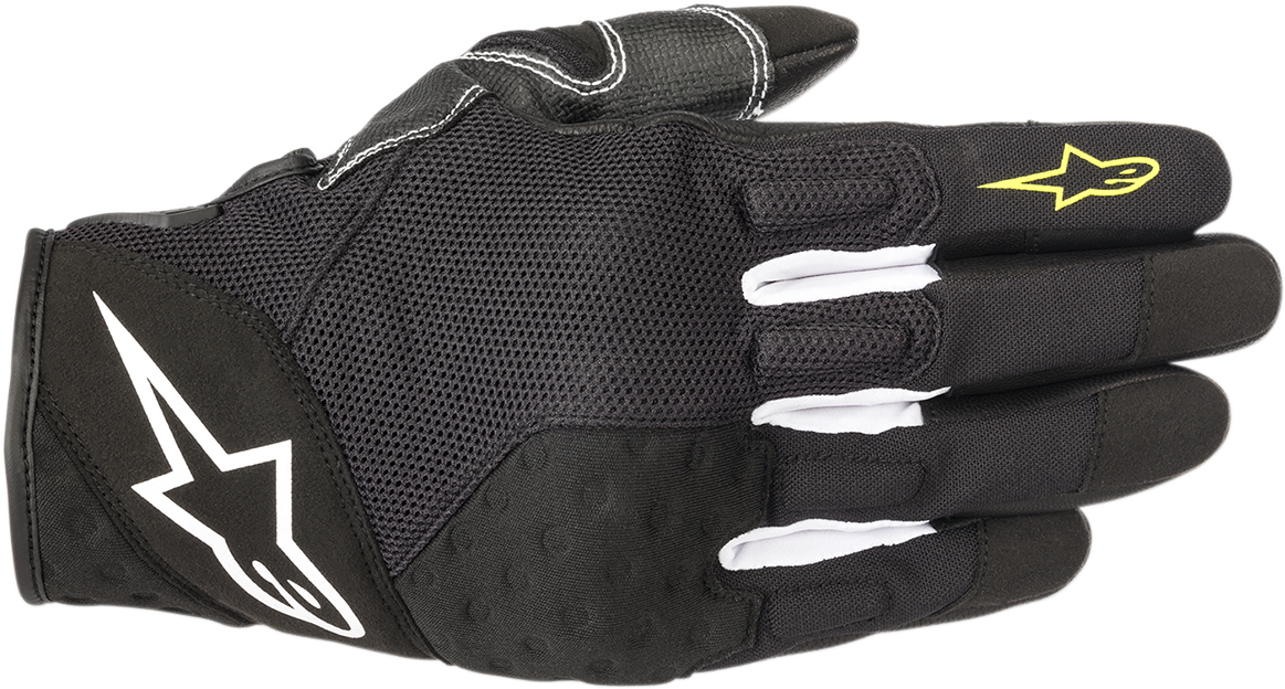 Guantes ALPINESTARS Crossland - Negro/Amarillo Fluo - Grandes 3566518-155-L