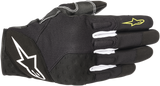 Guantes ALPINESTARS Crossland - Negro/Amarillo Fluo - Grandes 3566518-155-L