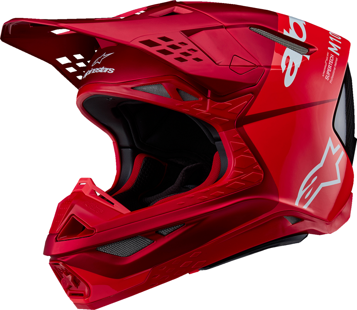 Casco de motocicleta ALPINESTARS Supertech M10 - Flood - MIPS® - Rojo Fluo/Rojo - XL 8301023-3003-XL
