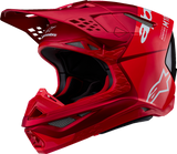 Casco de motocicleta ALPINESTARS Supertech M10 - Flood - MIPS® - Rojo Fluo/Rojo - Mediano 8301023-3003-M