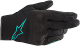 Guantes ALPINESTARS Stella S-Max Drystar® para mujer - Negro/Verde azulado - XL 3537620-1170-XL