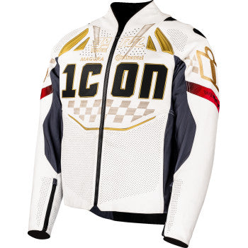 Chaqueta ICON Contra3™ Rizz Rizz - Blanco - XL 2810-4303