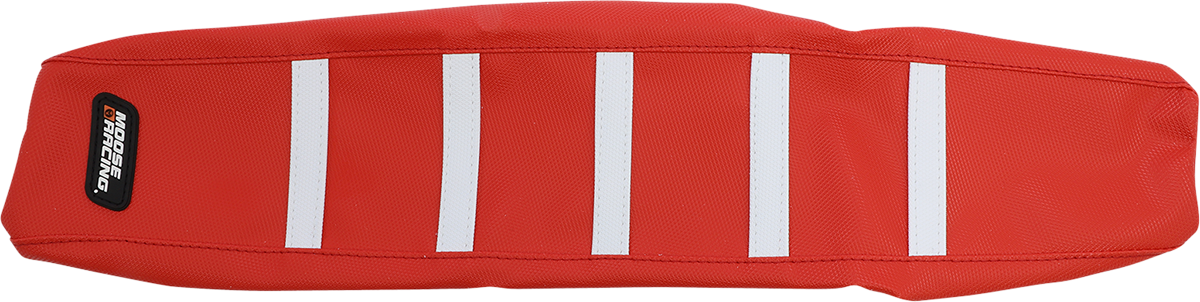 Funda de asiento acanalada MOOSE RACING - Cubierta roja/Varillas blancas - Gas Gas GAS85-331 