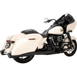 Silenciadores deslizantes VANCE &amp; HINES Razorback 450 - Negro - M8 Bagger 47960 1801-1843