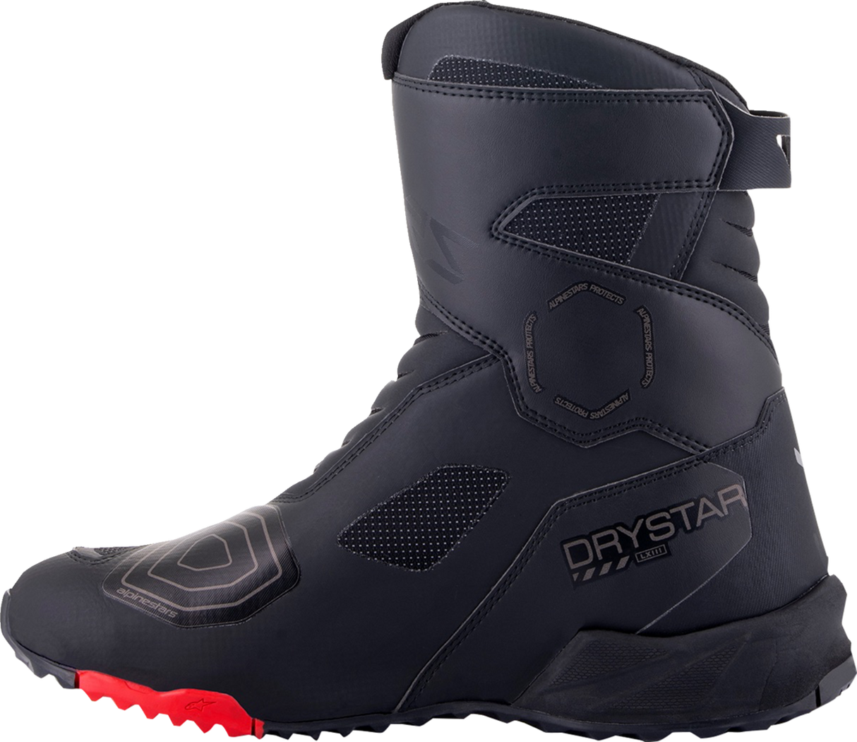 Botas ALPINESTARS RT-7 Drystar® - Negro/Rojo - Talla 14 de EE. UU. / 48 de UE 2443023-13-48