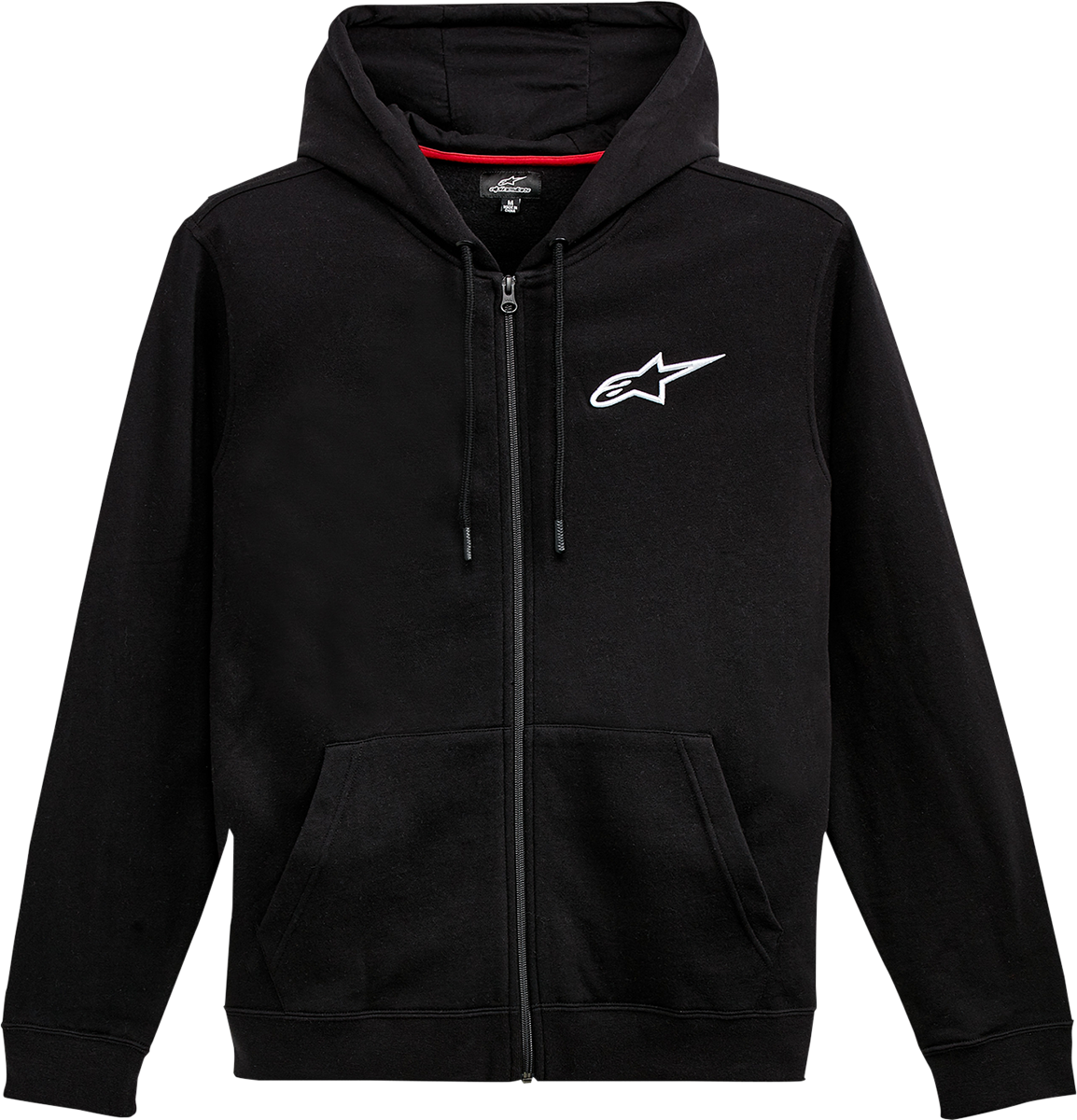 Sudadera con capucha y cremallera ALPINESTARS Ageless - Negro/Blanco - XL 1212536001020XL