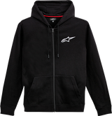 Sudadera con capucha y cremallera ALPINESTARS Ageless - Negro/Blanco - XL 1212536001020XL