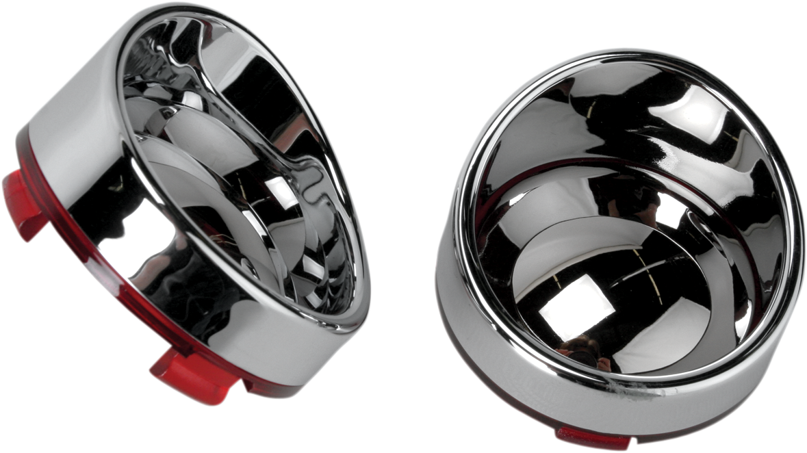 DRAG SPECIALTIES Bisel/Lentes estilo visera - Rojo/Espejo L22-6828RC