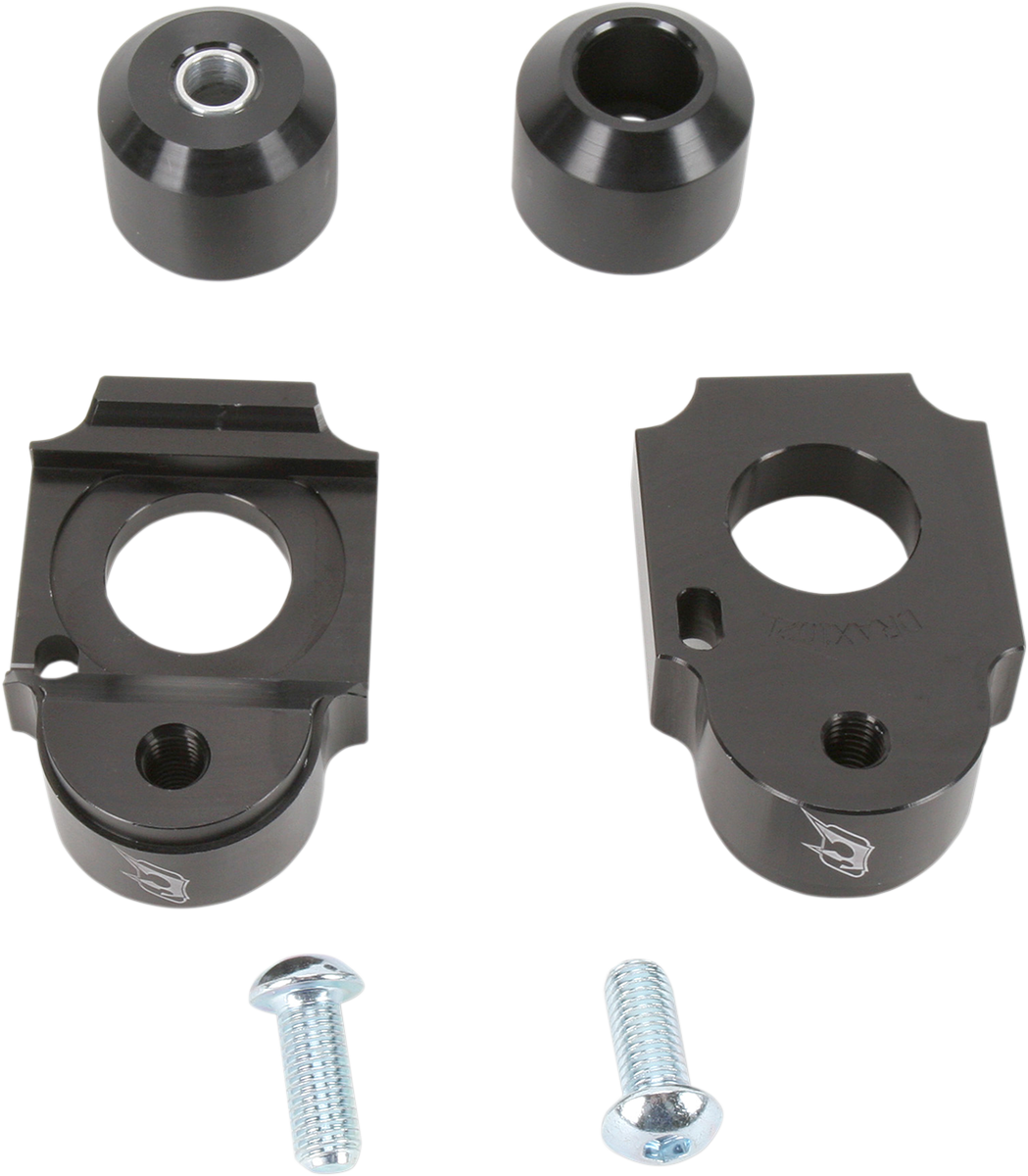 Deslizadores de bloque de eje DRIVEN RACING - Suzuki - Negro GSX 1300 R Hayabusa 1999-2022 / GSX-R DRAX-102-BK 